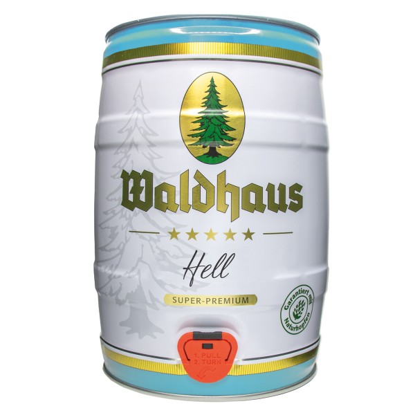 Waldhaus hell Casa forestal luminosa 5 litros 4,6% vol. barril de fiesta