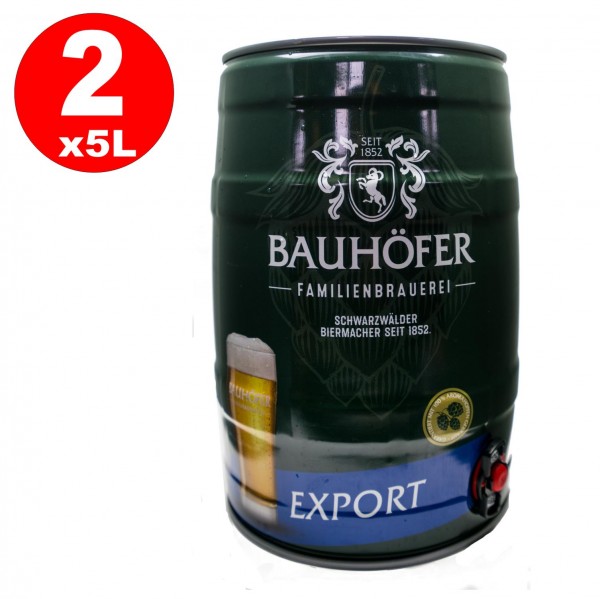 2 x Ulmer Export Party barril 5.0 litros 5.4% vol.