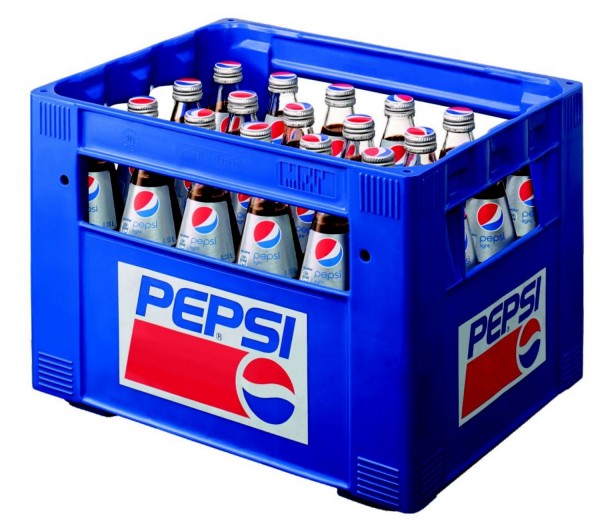 24 botellas de vidrio Pepsi-Cola LIGHT 0.33L en caja original multidireccional