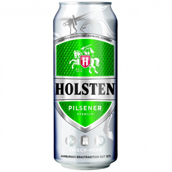 24 latas de 0.5L Holsten Pilsener 4.8% vol. alc. EINWEG