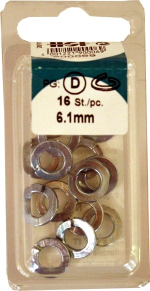 6, 1 Mm galvanizado anillos de resorte