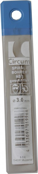 Fresa espiral de 3,0 mm pulido 338RN HSSCo 2 piezas TCI