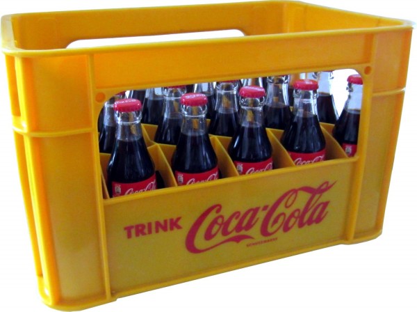 24 x Coca-Cola Classic 0.2L caso original botella de cristal