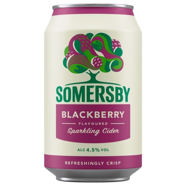 24 latas 0,33L Sidra Somersby Blackberry 4,5% vol.