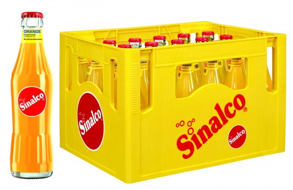 24 x Sinalco Orange 0.33L Botella de vidrio caja original MULTIPALO