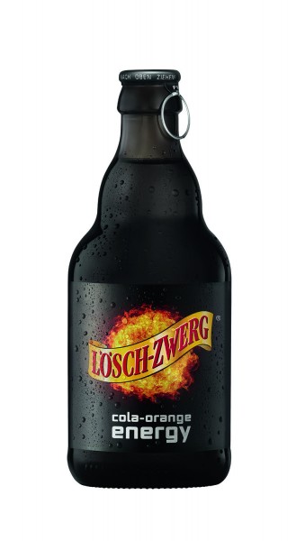 20 x Löschzwerg Cola-Orange energy 20x0.33L botella de vidrio retornable