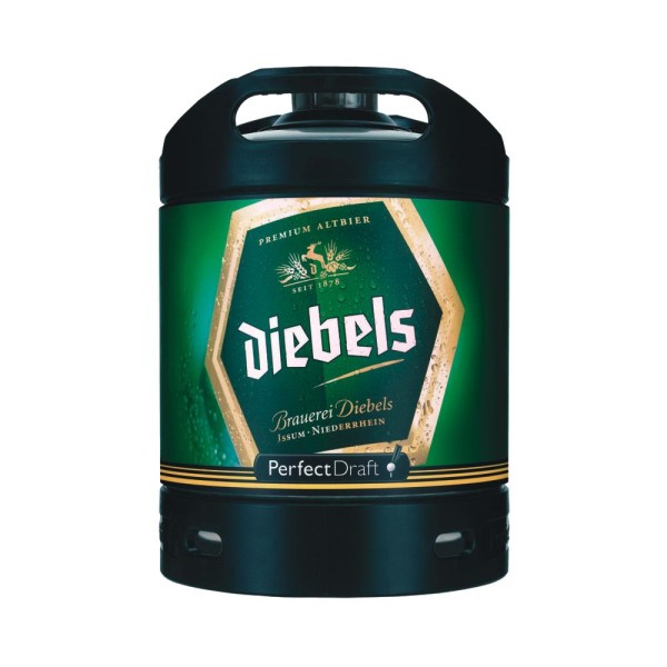 4 x Diebels Alt Perfect Draft barril 6 litros de 4,9% vol.