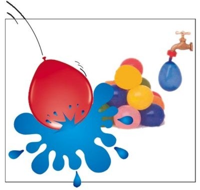 Folatex agua balón balón 30 cm x 50 piezas