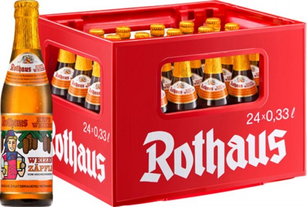 24 x Rothaus Hefeweizen ZÃ¤pfle 0,33 L de 5,4% REDUCED BBD 07.01.24