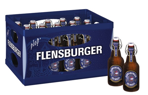 20 x 0,33l Flensburger la oscuridad, la correa de la botella de 4,8% vol caso original