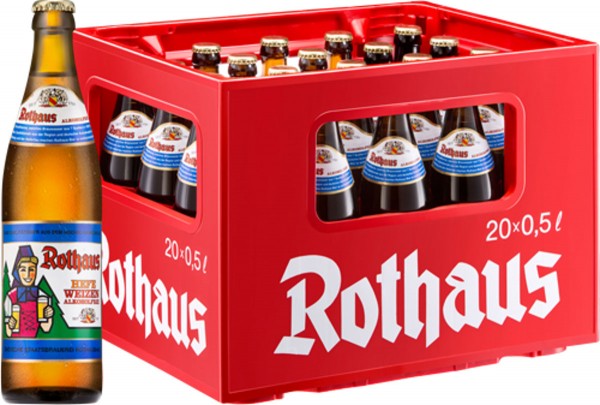 20 x Rothaus Hefeweizen sin alcohol 0,5 L