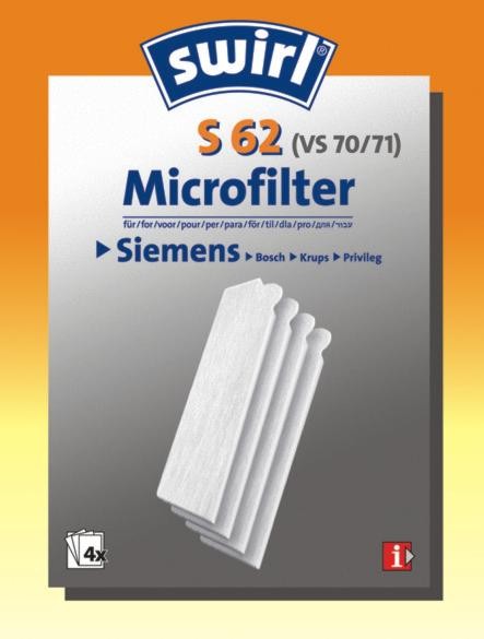 Bolsa de filtro de polvo, microfiltro S62 espacio aéreo del remolino