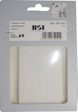 60X100mm blanco adhesivo sentí­a placas