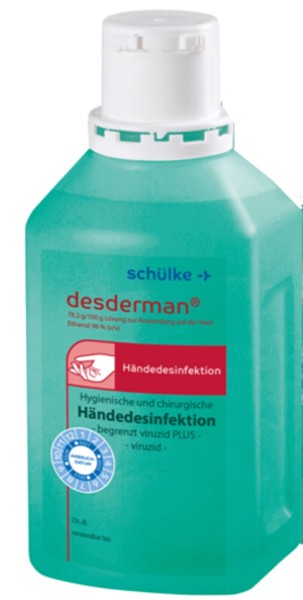 Schulke Desderman | 3x500ml | Desinfectante de manos | desinfectante