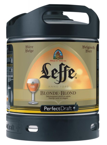 Leffe cerveza de Begica Perfect Draft 6 litros barril 6,6 % vol.