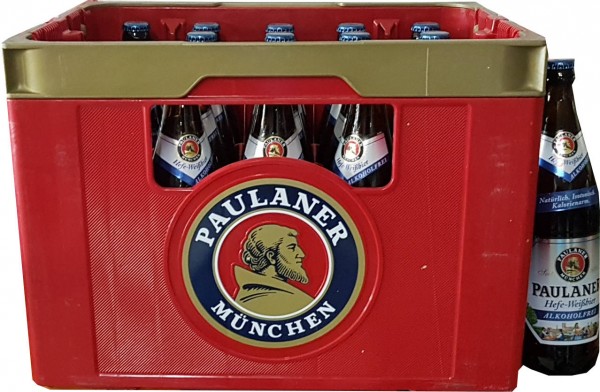 20 x Paulaner levadura de cerveza blanca, caso original 0,5 L libre de alcohol