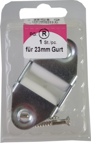 Doppelleitrollen blanco para correa de 23 mm