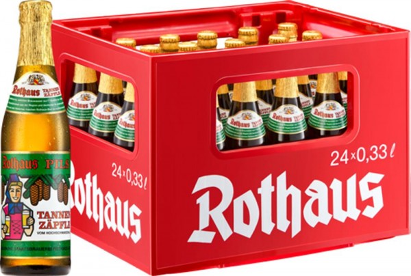 24 x Rothaus TannenzÃ¤pfle 0,33 L de 5,1% de alcohol