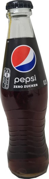 24 botellas de vidrio Pepsi-Cola Zero Sugar de 0,2 L en caja original reutilizable