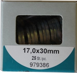 U arandelas galvanizados 17, 0x30mm