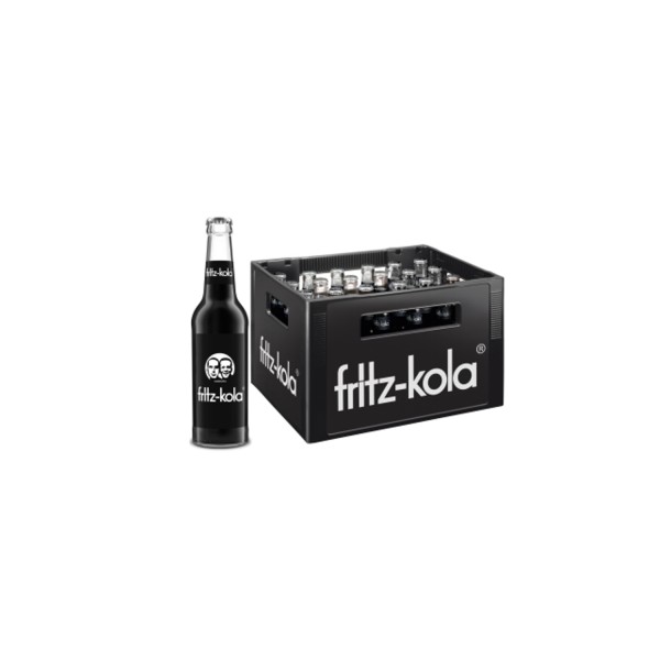 24 x botella de vidrio Fritz-Kola 0.33L en su caja original MULTIWAY