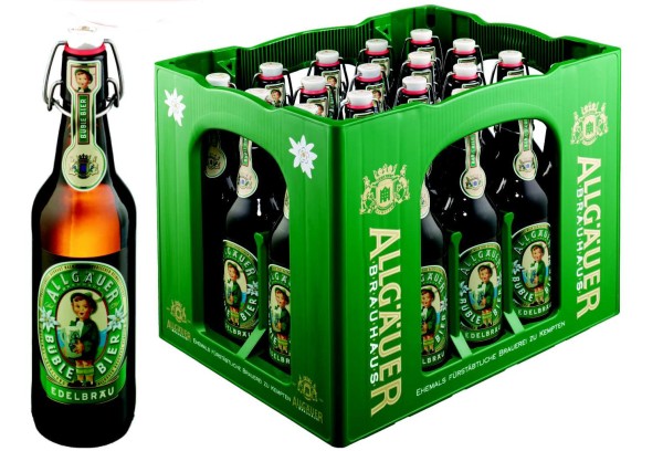 20 x Allgäu Büble The Bright Edelbräu 0.5L 5.5% vol. Caja original MULTIJUNTO