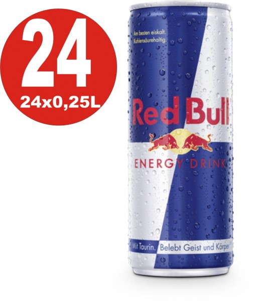 24 x Red Bull Energy Drink 250 ml latas _ ONE WAY