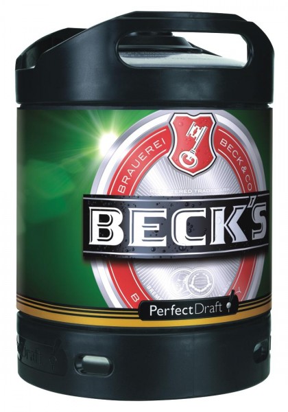 2 x de Beck Pils cerveza Perfect Draft 6 litros barril 4,9% vol.Reduced bbd: 28/02/24