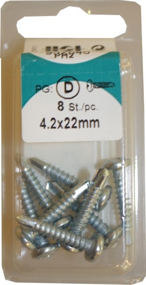 Liko 4, 2x22mm tornillos galvanizado