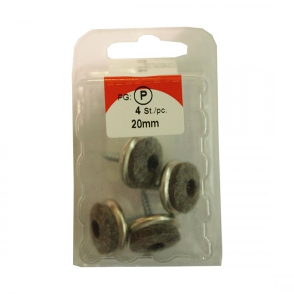 Protectores de metal gris 20 mm