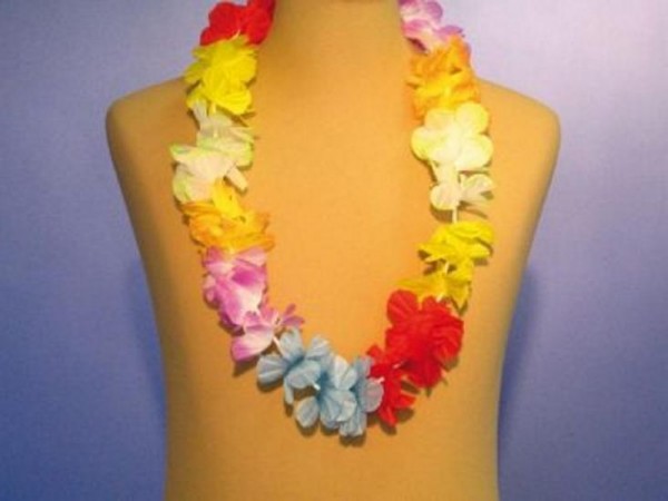 Cadena de Hawai...Flor de 5 cm