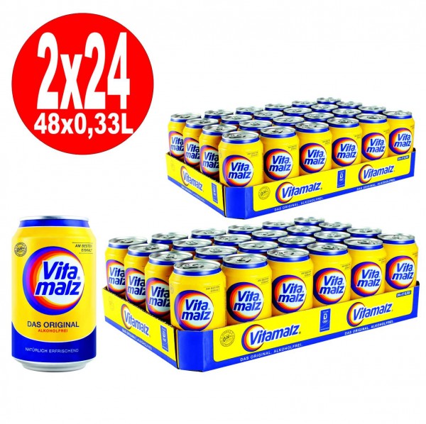2 x 24 x latas de Vitamalz 0.33L latas sin alcohol