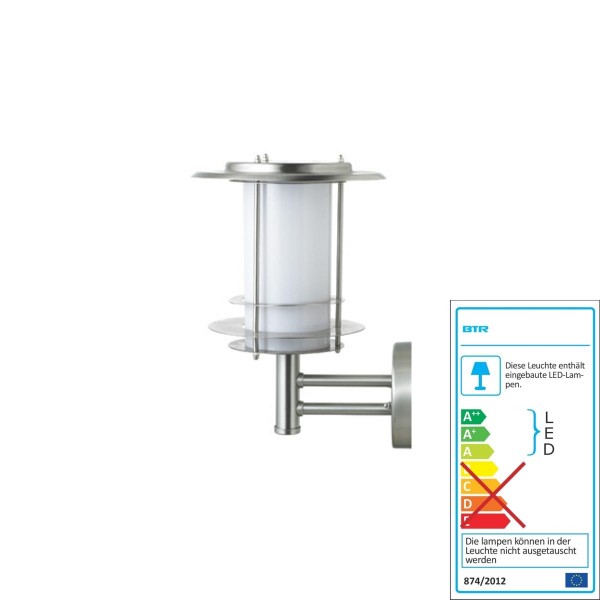 Mejor Iluminación BUDAPEST SOLAR - acero inoxidable / acero inoxidable - SOLAR BT1005UP-6 LED