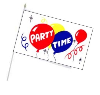 Banner en madera barra party time