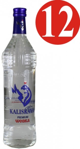 12x Kaliskaya vodka premium 37,5% vol.