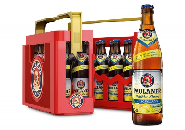 20 x Paulaner Weissbier Lemon 0.5 L Sin alcohol Caja original