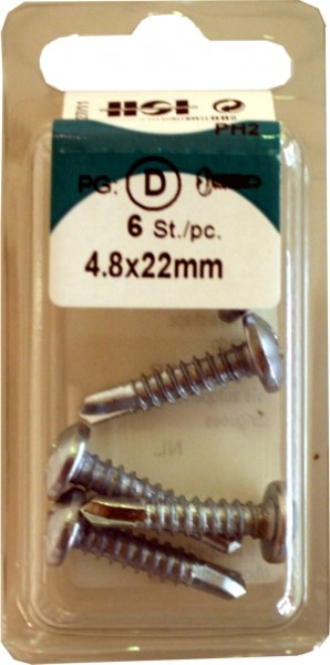Liko 4, 8x22mm tornillos galvanizado