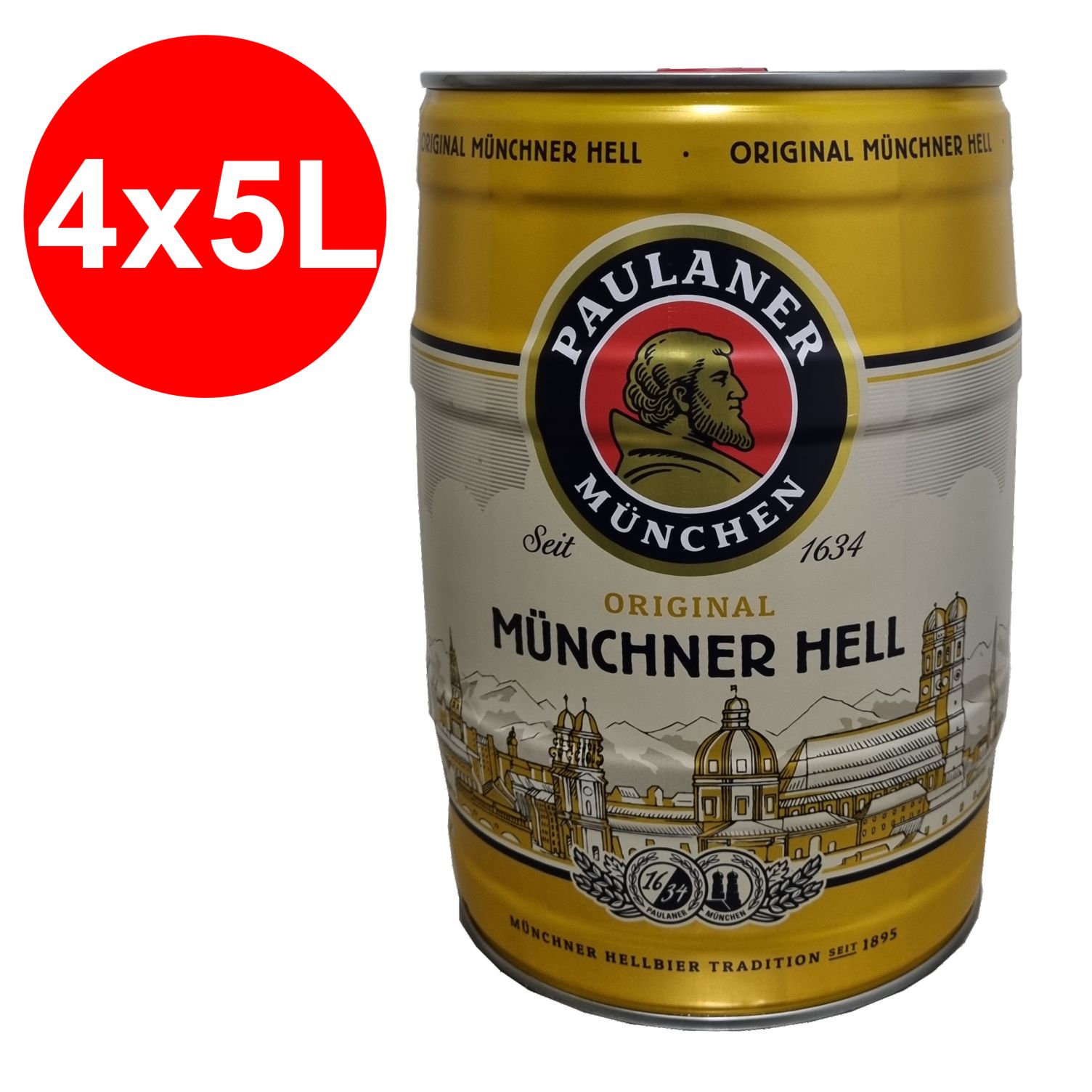 x Paulaner Muenchner infierno 5 litros cerveza barril vol 4,9% | my food online.eu