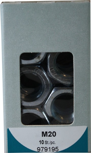 M20 galvanizado tuercas hexagonales