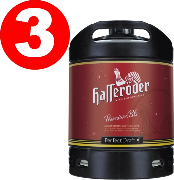 Hasseroeder cerveza Perfect Draft Permium Pils 6 litro barril 4,9% vol.