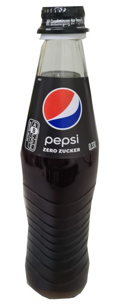 24 botellas de vidrio Pepsi-Cola Zero Sugar de 0,2 L en caja original reutilizable