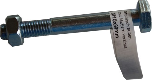 Tornillos hexagonales con tuercas M10x 80 mm