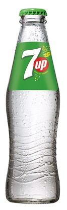 24 x Seven Up 0,2L limonada caja original botella cristal depósito reutilizable