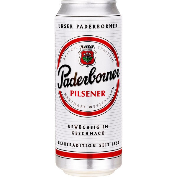 24 x Paderborner Landbier 0,5L lata 5% vol. Alc. DE UNA SOLA MANO