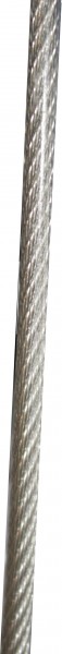 Roles de cuerda de alambre de acero PVC claro