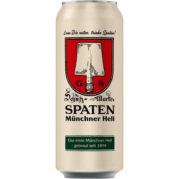 24 x Spaten Muenchner latas del infierno 0.5L 5.2% vol. Incluye depósito de ida