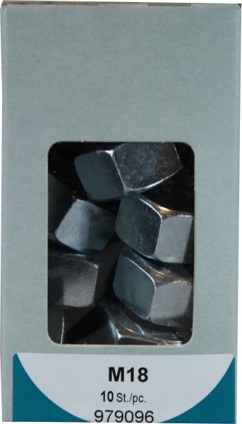 M18 galvanizado tuercas hexagonales