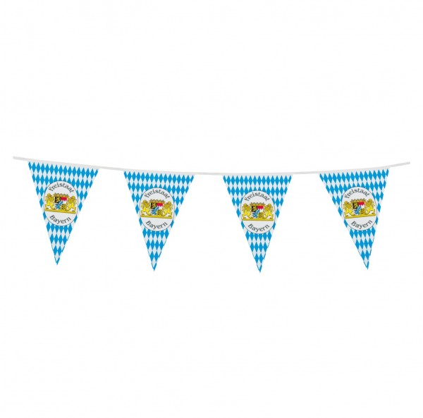 1 x 10 m Kunststoof gagliardetto "Freistaat Bayern" lungo 10 metri