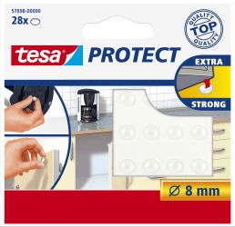 proteger Tesa Â® deslizamiento / Laermstopper, rund.transparent, 8 mm