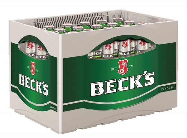 24x Becks Pils 0,33l 4,9% vol. en el caso original